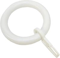 GARDINIA Gardinenring Kunststoff mit Faltenlegehaken, Gardinen, (10-St), Serie