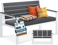 KESSER Gartenbank 2-Sitzer Balkonbank in Holzoptik bis 300 kg belastbar...