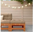 vidaXL Gartenlounge-Set vidaXL Gartenfu&szlig;st&uuml;tze Massives Kiefernholz Wachsboden
