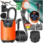 KESSER Gartendusche Campingdusche mit 20L Beh&auml;lter, Pumpe & wiederaufladbarer...