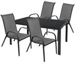 Mojawo Essgruppe Gartengarnitur Sitzgarnitur 5-teilig L125xB70cm Non-Wood...