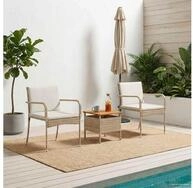 vidaXL Loungeset vidaXL Garten Set Beige Poly-Rattan
