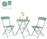 LuxusKollektion Balkonset Balkonm&ouml;bel Set Bistrotisch 2 St&uuml;hle 3 Teilig...