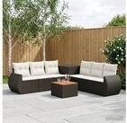vidaXL Gartenlounge-Set vidaXL Sofa Set 8 stk. Schwarz und Cremewei&szlig;...