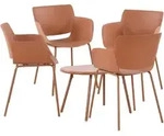 CLP Essgruppe Velvena, Tisch Velva und St&uuml;hle Alpena, wetterfest 188 cm x 80...