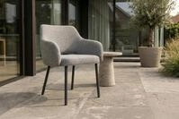 KAWOLA Gartenstuhl AMUR (1 St), KAWOLA Gartenstuhl AMUR Outdoor Stoff grau