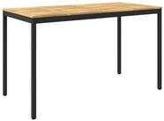 vidaXL Gartentisch Gartenbar-Tisch Wei&szlig; und Schwarz 180 x 88,5 x 105 cm (1-St)