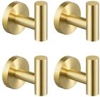 LuxusKollektion Handtuchhaken Handtuchhaken Edelstahl 304 Gold geb&uuml;rstet 4er 4