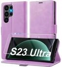 LuxusKollektion Flip Case Handyh&uuml;lle S23 Ultra Klappbar Sto&szlig;fest Schutzfolie...