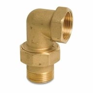 KLASEBO&reg; Gewindefitting Gewindefitting Messing Radiator Winkelst&uuml;ck 90&deg; 1"...