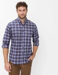 Brax Businesshemd Style DANIEL Flanell: Karohemd aus reiner Baumwolle