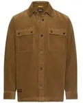 camel active Hemdjacke aus 100% Baumwolle Langarm Markenlogo braun L (52)