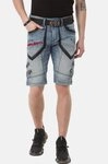 Cipo & Baxx Jeansbermudas Capri-Hose aus einer angenehmen Baumwollmischung