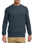 Rundhalspullover INDICODE "INJexmon o-neck", Herren, Gr. S, fog, Strick,