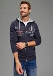 KangaROOS Kapuzensweatjacke mit Kapuze und Kordelzug, aus angerauter Sweatware,