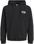 Kapuzensweatjacke JACK & JONES "JJAERO SWEAT ZIP HOOD", Herren, Gr. L, schwarz,