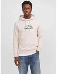 Jack & Jones Kapuzensweatshirt JJROCHE SWEAT HOOD Baumwollmischung, regular fit grau