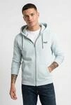 Kapuzensweatjacke SUPERDRY "ESSENTIAL LOGO ZIP HOODIE HB", Herren, Gr. XL, blau...