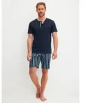 CALIDA Shorty Relax Choice (2 tlg) atmungsaktiv, Baumwolle, Oberteil mit Knopfleiste