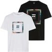 T-Shirt BILLABONG "THEME DOUBLEPACK", Herren, Gr. L, schwarz-wei&szlig; (schwarz, wei&szlig;),