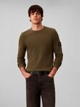 Calvin Klein Jeans Langarmshirt WAFFLE BADGE CREWNECK TEE Regular fit, Badge,
