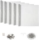 vidaXL Gartenzaun Lichtschachtabdeckung mit Clips 5 stk. 70 x 190 cm Aluminium,