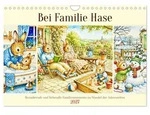 CALVENDO Wandkalender Bei Familie Hase (Wandkalender 2027 DIN A4 quer), CALVENDO
