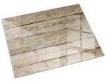 Tulup Bodenschutzplatte Beige Textur von Holzbrettern, Geh&auml;rtetem Glas...
