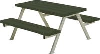 PLUS Kindersitzgruppe Plus Picknicktisch Kinder Alpha Stahl-Holz 118 x