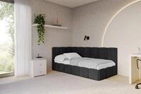 ALTDECOR Jugendbett LIVY (Jugendbett mit Bettkasten und Lattenrost, Polsterbett...