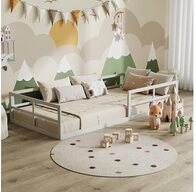 VitaliSpa&reg; Kinderbett Minno, Wei&szlig;, 205 x 95 cm ohne Matratze (1-tlg)