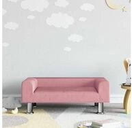vidaXL Kindersofa vidaXL Kindersofa Rosa 70x45x26,5 cm Samt