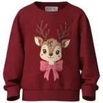 Name It Sweatshirt NMFVERTRUD LS NREG SWEAT BRU Weihnachten, Baumwolle,