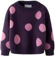 Rundhalspullover NAME IT "NMFOLISA LS KNIT BF", M&auml;dchen, Gr. 104, lila (navy