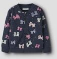 Name It Sweatjacke NMFOLINIAS LS SWE CARD BRU PB Baumwolle, Alloverdruck