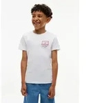 Tommy Hilfiger T-Shirt Rundhalsausschnitt, Regula Fit, reine Baumwolle, Kinder bis 16