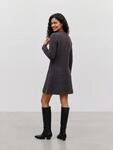 Strickkleid VERO MODA "VMDOFFYJAQUARD LS V-NK BUTTON DRESS NOOS", Damen, Gr. M,...