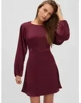 Vero Moda Minikleid VMMIRO LS SHORT DRESS WVN NOOS Kunstfaser, regular fit rot...