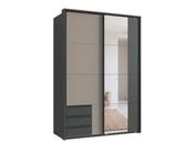 luma-home Schwebet&uuml;renschrank 22687 (B138/H200/T65 cm, Kleiderschrank 2-t&uuml;rig...