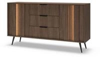 Masseno Kommode DAVANTI 153,5 cm Sideboard mit 3 Schubladen und 2 T&uuml;ren...