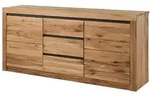 Massivmoebel24 Sideboard MONTREUX (Massivholz), Wildeiche / Zerreiche 185x43x80...