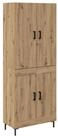 vidaXL Mehrzweckschrank 69,5 x 34 x 180 cm Mehrzweckschrank Highboard Schrank