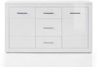Lomadox Sideboard BALVE-61, Anrichte Wohnzimmerkommode Kommode 164cm breit wei&szlig;