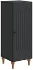 vidaXL Sideboard 33 x 34,5 x 90 cm Sideboard Schwarz 33x34,5x90 cm Spanplatte
