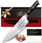 Funistree Damastmesser K&uuml;chenmesser Damaststahl Mama Weihnachtsgeschenk...