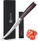 LuxusKollektion Tomatenmesser K&uuml;chenmesser 13 cm Antihaft Holzgriff Klinge