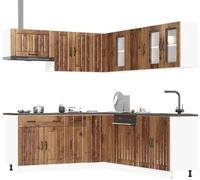 vidaXL H&auml;ngeschrank vidaXL 11-tlg. K&uuml;chenschrank-Set Lucca Altholz-Optik