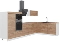 Vicco Winkelk&uuml;che Fame-Line, Goldkraft Eiche, 347 x 207 cm, AP Eiche