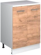Vicco Kommode Rion, Goldkraft Eiche, 60 x 81.6 cm ohne Schr&auml;ge mit 2 T&uuml;ren