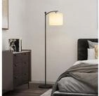 HOMCOM Stehlampe LED Stehleuchte dimmbar, Stoffschirm, Standleuchte,...